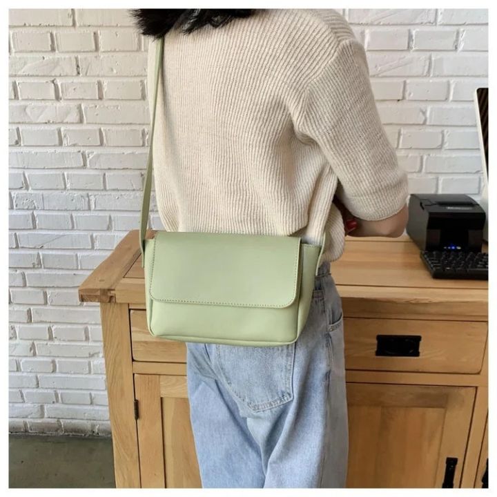 New Elegant Leather Crossbody Bag – Casual Design with Phone Pouch ...