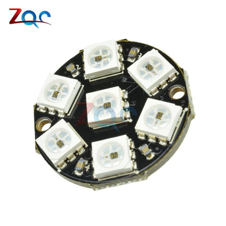7-Bit 7 Bits LED WS2812 5050 RGB LED Ring Lamp Light with Integrated ...