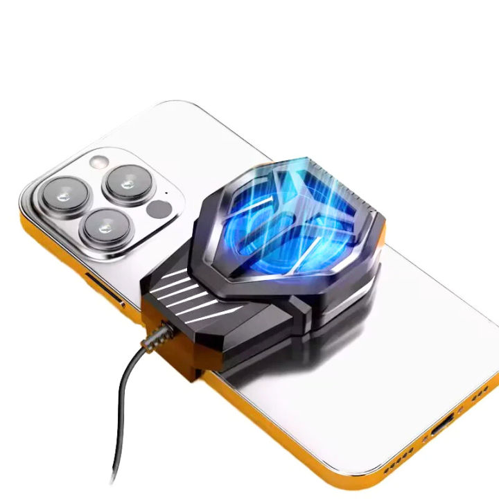 Cooler3 5-In-1 LED Light Gaming Phone Cooler with High-Speed USB Charging for Gamers