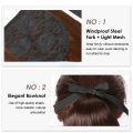 38CM Wig Ponytail Female Ponytail Natural Convenient Grasping Clip-on Curly Hair Ponytail Wig Ponytail Curly Hair Short Wig Extension(Dark brown). 
