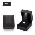 Light Proposal Engagement Ring Boxes Jewelry Gift Box Red  Ring Case for Wedding Valentine's Day Anniversary Ring Box LED. 