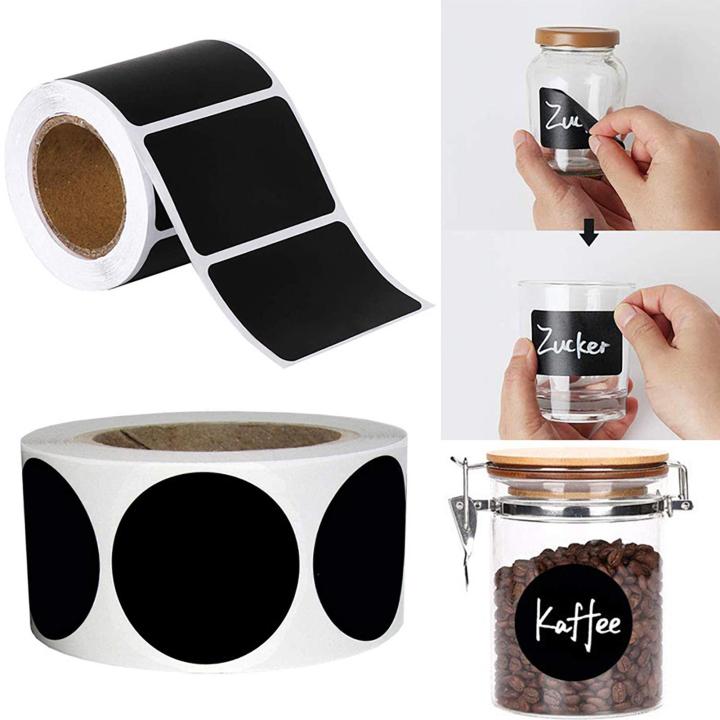 Strong Adhesive Stickers 120pcs/roll Reusable Self-adhesive Label Stickers for Baking Parties No Residue Removable Sticky Labels for Food Decorations Weddings Favor