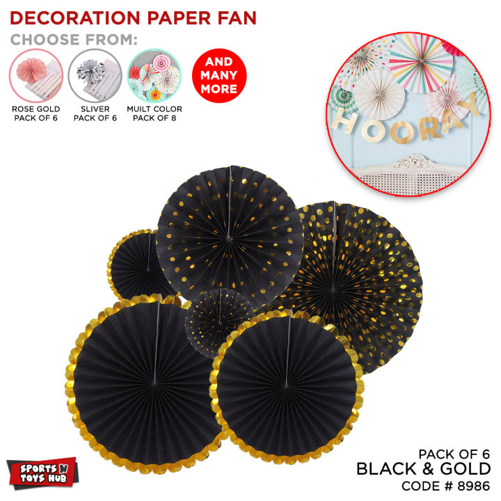 Paper Decoration Fans, Round Pattern Hanging Papers Garland Decorations For Anniversary Wedding Birthday Party Bridal & Baby Showers, Events Accessories & Item, Wall Decorative Garland Fan Backdrop Party Decor Supplies Pinwheel Background Craft Partydecor