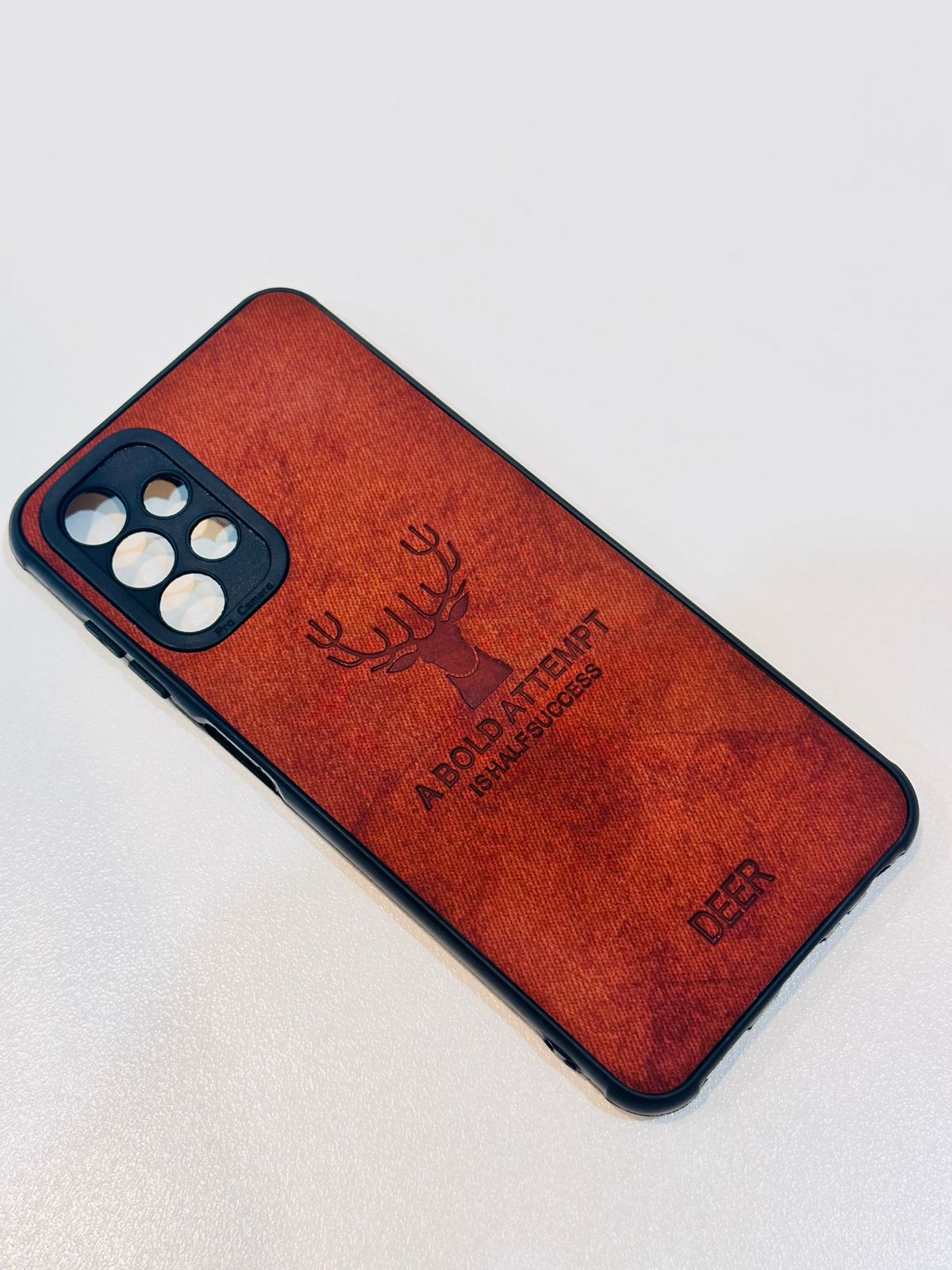 Lahore Mobile Case For Samsung A13 Hybrid Soft TPU Deer Pattern Leather Shockproof Case Cover - Samsung A13 Back Cover 6