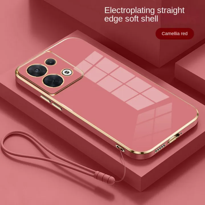 OPPO%20Reno%208%20Pro%20Reno8%20Pro%205G%20Luxury%20Square%20Edges%20Plating%20Back%20TPU%20Soft%20Phone%20Case%20with%20Lanyard%20Glossy%20Casing%20-%20Image%205