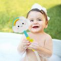Children's Electric Handheld Shower Head，Rainbow Cloud Spray Water Kids Bathtub Faucet Bathroom Accessory，Bathtub Water Game with Electric Shower Head and Sucker for Kids，for Infants Toddlers. 
