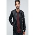 Men's Slim Fit Pu Leather Jacket M 1. 