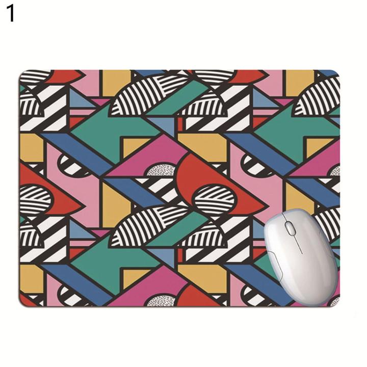 Mouse Pad Foldable Geometric Colorful Pattern Computer Mouse Mat