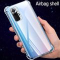 For REDMI Note 10 Pro / Pro Max Airbag Anti Shock Resistant with BEST Camera Protection Clear View Transparent Silicone Back Cover. 