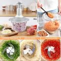 Hand Pat Food Processor Eater 1500ML, 1.5 Liter Chopper Cutter, Handheld Vegetable Chopper, Mincer, Mixer, Blender to Chop Fruits Onions, Fresh Meat, Ginger, Herbs, Garlics. 