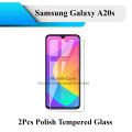 2Pcs Samsung Galaxy A20s Tempered Glass Screen Protector Polish Glass For Galaxy A20s. 