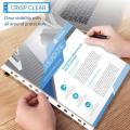 A4 Clear Loose Leaf File Sheet Protector with 11 Holes. 