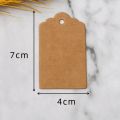 50pcs Kraft Paper Tags Kraft paper Cards with Strings Wedding Birthday Christmas Party Gift Tag Cookie Packaging Supplies. 