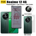 For Realme 12 Privacy Tempered Glass For Realme 12X 12+ 12 5G 11 4G 11 5G 11X 10 4G Anti-Spy Ceramics film+Camera Lens Glass and Back Film. 
