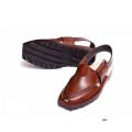 Norozi Kheri AKA Nawabi Kheri - Hand Crafted Mustard Shine Quetta Norozi Chappal With Double Sole - Hand Made Footwear Pure Leather - Norozi kheri for men - The Adi Store. 