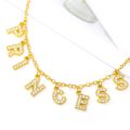 Crystal Collier Daddy Choker Necklace Women AAA Zircon Gold Chain Baby Angel Necklace Charm Chains Collares Jewelry Couple Gift. 