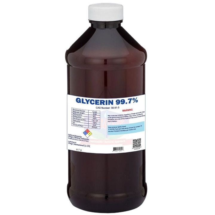 Purge Vegetable Glycerin 99.7% - Pure Food Grade - Humectant - Non GMO - Sustainable Palm Based - Cosmetic Grade