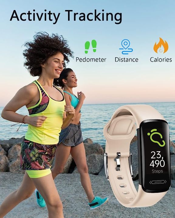 HUAKUA%20Fitness%20Tracker%20Watch%20with%20Heart%20Rate/Sleep%20Monitor,%20Waterproof%20Watch%20with%20Alarm%20Clock,%20Calorie%20Step%20Counter,%20Pedometer%20Health%20Smart%20Watch%20for%20Women%20Men,%20Call%20Message%20Notifications%20(Yellow)%20-%20Image%205