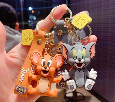 1-Pair Cute Tom & Jerry Keychain Cartoon. | Daraz.pk