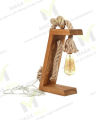 Wooden Table Lamp , Rope table lamp,study table lamp. 