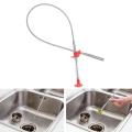Sink Wire Cleaning Hook - Metal Flexible Wire Brush Hand Sink Cleaning Hook Sewer Dredging Device - Drain Opener - Drain Clog Remover. 