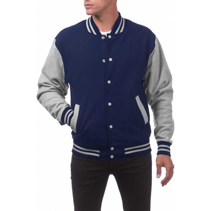 MK Garments Baseball Varsity Jacket For Men/ Stylish Men Jacket/Navy