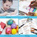 Giorgione Signature Double Head Art fineliner Brush Marker Pens 1 - 2 MM Tip 12 Colors Set Double Tip Pens for Coloring, Bullet Journal, Painting, Calligraphy and Lettering. 