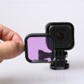 【3C VictoryEagle Store】Go pro Hero 5/ Session Lens Filter  yellow red purple UV Diving Filter for Gopro Hero 5s action Accessories. 