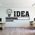 Jade Gallery Caspia Office Loading Ideas Motivational quote Wall Decal Sticker Vinyl 2 X 1 Feet Wall Decor decoration Stickers For office multinational companies Black color. 