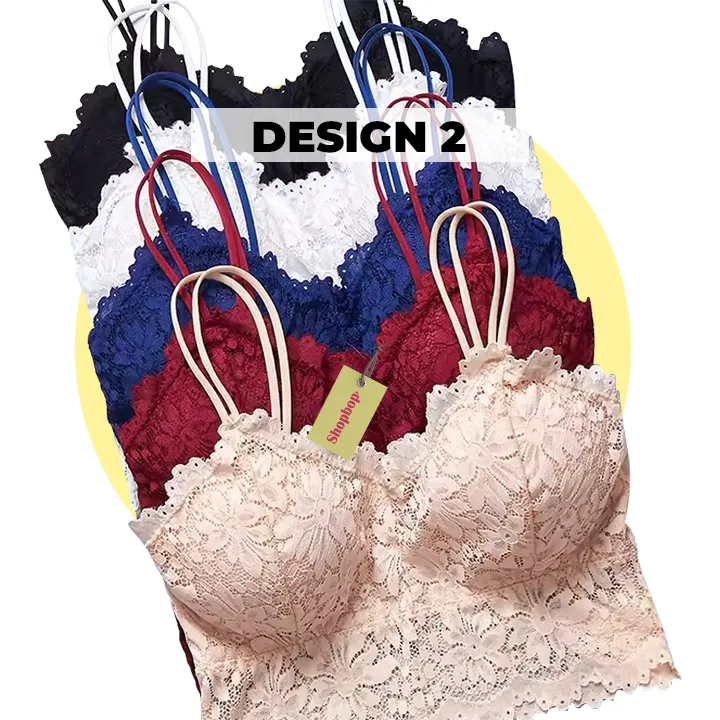 SHOPBOP%20Lace%20Floral%20Bra%20Padded%20Breathable%20Bralette%20Wriless%20Longline%20Bra%20Women's%20Tank%20Top%20for%20Girls%20One%20Size%2028-34%20-%20Image%202