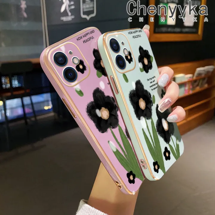 Chenyyka%20For%20Samsung%20Galaxy%20A01%20Core%20M01%20Core%20Case%20Cartoon%20Black%20Flowers%20Luxury%20Plating%20Phone%20Cases%20New%20Design%20Edge%20Pattern%20Soft%20Shockproof%20Shell%20Full%20Cover%20Camera%20Lens%20Protection%20Cover%20-%20Image%205