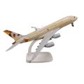 Airplane Model Metal ETIHAD AIRBUS  A380 20 cm with wheels Airlines Airplane Diecast Air Plane Model Aircraft w Wheels Landing Gears. 