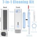 7-in-1 Portable Multifunctional Cleaning Tool Kit for Keyboards, Earphones, Computers, Phones & more. 