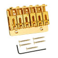 KOKKO 6-string 65mm Electric Guitar Hardtail Fixed Bridge Ball String Code Tail Pipe Top-load Bridge Compatible For Strat Tele. 