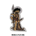 Adnan wa lina Arabic Cartoon Embroidered Iron On Patch Sew On Badge Bags Caps Jeans and Jackets. 
