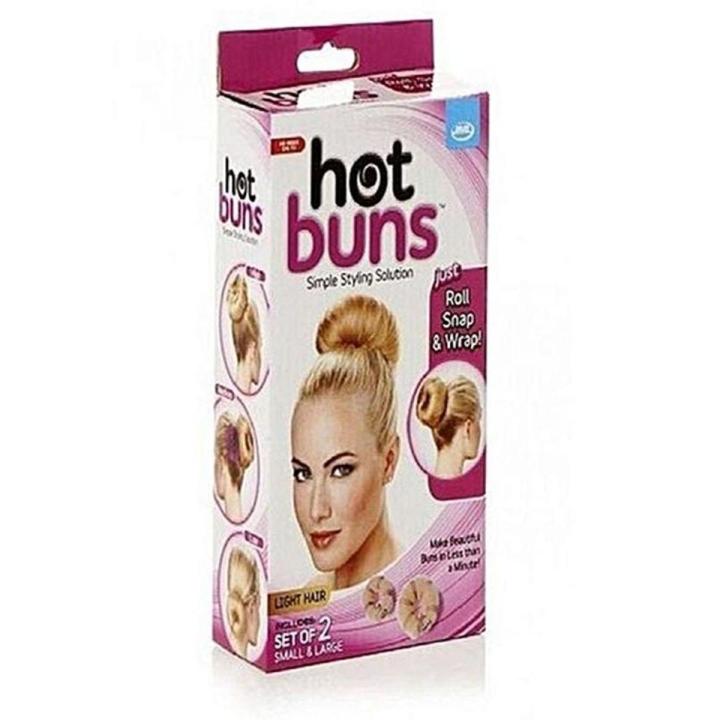 Set Of 2 - Hot Buns Hair Styling Tool