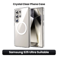 UGREEN Crystal Clear Original Series Magnetic Mobile Phone Case Magnetic Type Transparent for Samsung S25 Ultra Case. 
