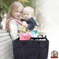 Baby Diaper Caddy Organizer Bag-Foldable Nursery Storage Basket Bag-Diapers, Feeder And Baby Accessories Bag-Waterproof. 