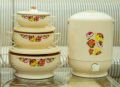 Hotpot and Cooler Set Gift Pack 4 Pieces Multicolor Hot Pot Set and Cooler. 