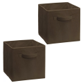 Pack of 2 Foldable Storage Cubes Organizer Basket Bin Storage Boxes Storage Container with Handles for Toy Storage Box. 