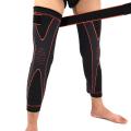 【HOT】 1 Pcs Compression Knee Support Pads Orange Lengthen Stripe Sport Sleeve Protector Elastic Long Kneepad Brace Volleyball Running. 
