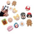 Cute Movie Element Socket Pocket Finger Grip Ring Phone Holder for IPones 14 Anime Mobile Phone Griptok Expanding Stand Bracket. 