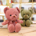 Color bear small teddy bear doll plush toy small teddy bear grab machine doll wedding throw doll gift. 