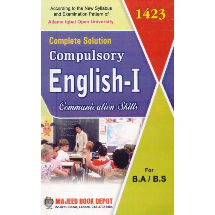Compulsory Communication Skills for BA,BS code 1423,Allama Iqbal Open University
