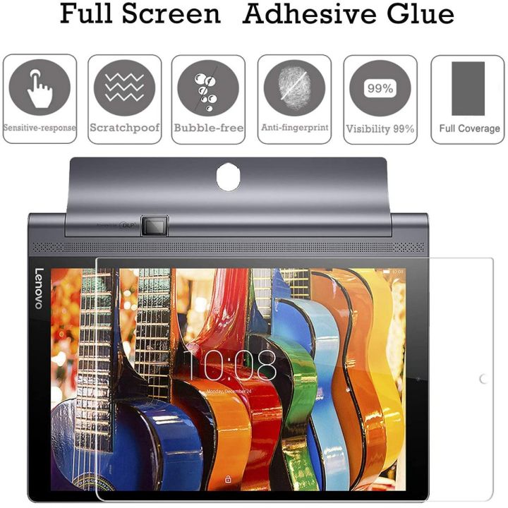 Lenovo Yoga Tab 3 Pro 10 Screen Protector Glass, 9H Hardness Tempered Glass Anti-Scratch Bubble-Free Screen Protector for Lenovo Yoga Tab 3 Pro 10.1/Lenovo Yoga Tab 3 Plus 10.1 Tablet
