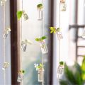 Set of 8 Hanging Glass Vases for Home Decor | Rustic Rope Design | Housewarming Gift | Beautiful Gift Ideas for Home Decorations - Event Decore. 