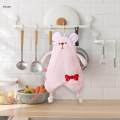 Hanging Hand Towels Cute Kids Hand Towels Reusable Animal Shaped Dish Towels Hand Towels with Hanging Loops for Toilet Kitchen Kid Children. 