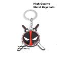Deadpool Metal Keychain - Original Marvel Dead Pool Logo Key chains. 