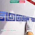 Gift City Blue Mirror Tile Stickers | Self-Adhesive Acrylic Wall Décor | DIY Home Decoration – 5/10/20/40/80 Pcs (60x60mm). 