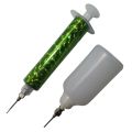 mehndi injection pen with squeeze bottle and 2 needles, create amazing henna designs by henna applicator pen. 